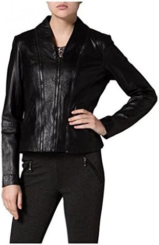 Lambskin Leather Mens Motorcycle Bikers Black Leather Jacket ML2032