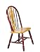 Windsor Chair with Keyhole Style Back in Two Tone Finish