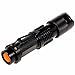DULEX New Mini 7W CREE LED Flashlight 300LM Torch Adjustable Focus Zoom Light Lamp Black 3 Modes