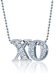 Alex Woo "Little Letters" XO White Pendant Necklace