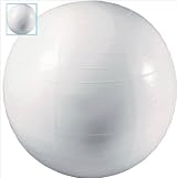 Great Value Range 55cm Gym Ball - White - Fitness Ball - Yoga Ball