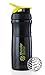 BlenderBottle SportMixer Tritan Grip Shaker Bottle, Black/Green, 28-Ounce