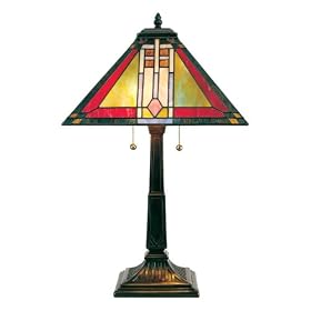 Quoizel Novela Tiffany 2 Light Table Lamp