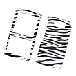 Samsung Epix SGH-i907 AT&T Snap On Protector Hard Case Image Cover Zebra