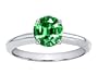 1.35 cttw Genuine Simulated Emerald Solitaire Engagement Ring LIFETIME WARRANTY