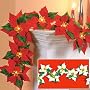 CORDLESS LIGHTED POINSETTIA WHITE