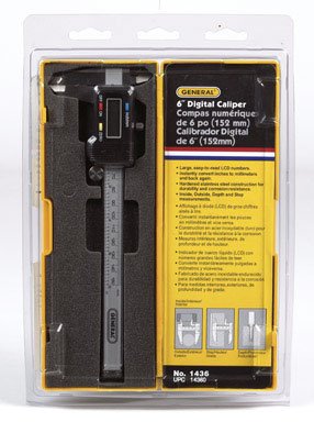 General Tools 147 6-Inch Digital Fractional Caliper