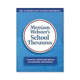 Merriam-webster`s school thesaurus, thumb-notched hardcover with jacket