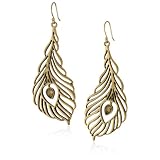 Lucky Brand Openwork Ears Gold-Tone Peacock Fe