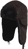 Zoom Produkt-Bild: BRUBAKER Pilotenm&uuml;tze Fliegerm&uuml;tze Braun Textil Antik Leder Style 2 Varianten - NEU - Unisex - Einheitsgr&ouml;&szlig;e von BRUBAKER