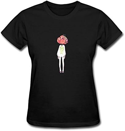 Pingteam Women's Girl Green leaves Flowers art T shirts Size XL White