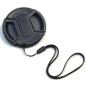 55mm Center Pinch Lens Cap Cover with Strap Leash for SONY Alpha 18-70mm Kit lenses