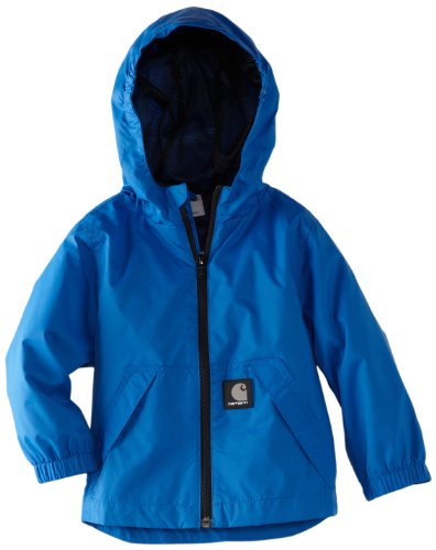 Special Product !! for Carhartt Boys 2-7 Packable Hooded Rain Jacket Toddler, Deep Cyan, 2T