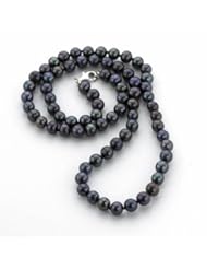 Freshwater Pearl Silver Necklace 18"