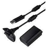 Battery Pack and Chargeable Cable for Xbox 360 Controller