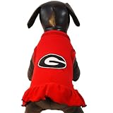 NCAA Georgia Bulldogs Cheerleader Dog Dress (Team Color, Medium)
