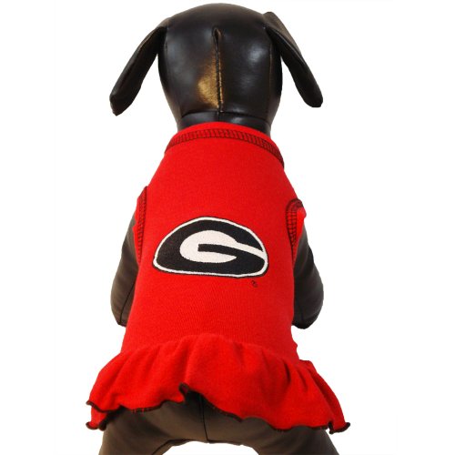 NCAA Georgia Bulldogs Cheerleader Dog Dress (Team Color, X-Large)
