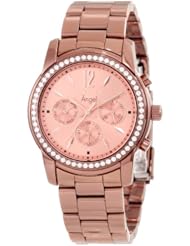 Invicta Womens 11773 Angel Rose Tone Dial Brown Ion-Plated Stainless Steel Watch