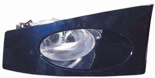 Honda Fit Replacement Fog Light Assembly (Black) - Driver Side