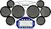 Musical Instruments : Kawasaki Digital Drum set w/stand