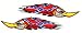 Sports : Aufkleber SET Bad Birds confederate battle Flag Sticker (Nr. 0476)