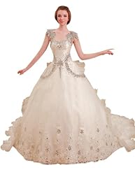 Chiffon/Taffeta/Tulle  Applique Beaded Crystal Crystals Lace  Ball Gown Bridesmaid Dress 