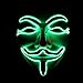EmazingLights Light Up Adult Guy Fawkes Anonymous Hacker Masks - 3 LED Modes