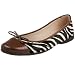 Taryn Rose Women's Brigid Pony Flat,Zebra,36 EU (US Women's 6 M)