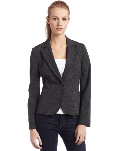 Rafaella Womens Fitted Blazer, Black Combo, 8
