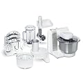 Bosch MUM4880 K�chenmaschine / 600 Watt / Edelstahl-R�hrsch�ssel / Durchlaufschnitzler / Mixeraufsatz Kunststoff / Fleischwolf / Zitruspresse / Rezept DVD
