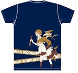 WORKING!! デザインTシャツ NAVY ウェイトレス サイズ：LL