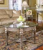 Magnussen Galloway Oval Cocktail Table with Glass Top