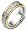 18 Karat Yellow Gold & Titanium 6.5mm Princess Cut Diamond Wedding Band - 12.5