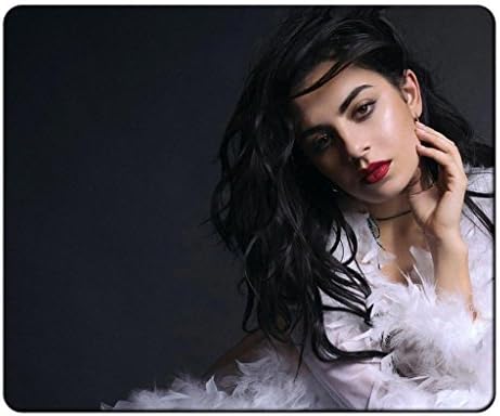 Mouse pads,(Black)9 X 7 X 0.12in,[Natural rubber,Precision Fabric]Personality Desings Gaming Mouse Pad,surface of the polyester£¬prevent deformation-Cool Charlotte Emma Aitchison