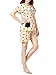 VENTELAN Women's Novelty Dogs Pajamas Bowknot Short Sleeve Sleepwear Nightwear