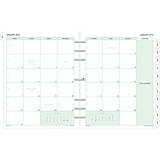 Day-Timer Two Page Per Month Refill 2016, 12 Months, Loose-Leaf, Folio Size, 8.5 x 11 Inches (87329)