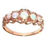 9ct Rose Gold Ladies Opal Ring Size P Free Delivery Finger Sizes L To Z Available