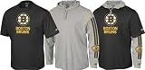 Boston Bruins -Black/Grey- Hoodie Tee Combo