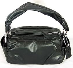Coach Leather Parker Shoulder Zip Bag Tote 13442 Black