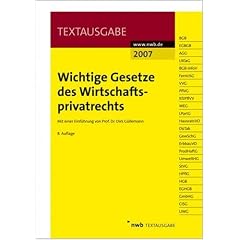 Wichtige Gesetze des Wirtschaftsprivatrechts (NWB Textausgaben) (Broschiert)