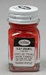 Flat Red Testors Enamel Plastic Model Paint
