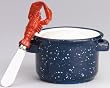 Nautical Ocean Lobster Pot Dip Bowl & Spreader