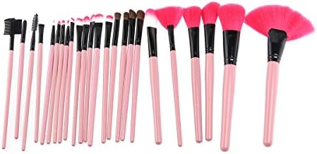 RUIMIO Makeup Brushes Kit Professional Cosmetic Make Up Set + Pouch Bag Case (Pink)