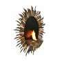 SEI Spiral Sunburst Wall Mount Gel Fuel Sconce