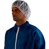 3M Disposable Hair Net 407, Spunbond Polypropylene, Universal, White (Case of 100)