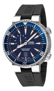 Oris Men's 64376098555RS TT1 Diver Blue Guilloche Small Seconds Dial Watch by Oris