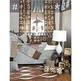 Keyed Up - 5pc Set with Blue Pillow