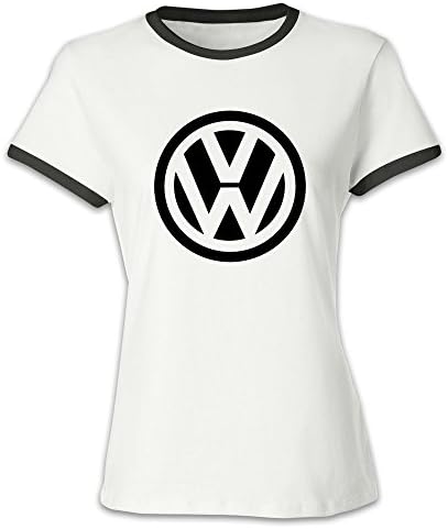Volkswagen VW Logo Girl Baseball Tee Shirt Black