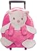 POPATU - Hotpink Trolley Backpack with Removable White Kitty Cat
