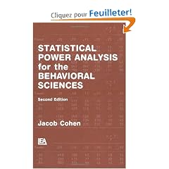 Statistical Power Analysis for the Behavioral Sciences